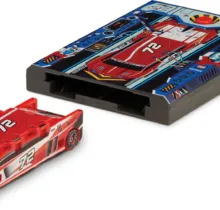Red 72 Flat 2 Fast Stunt Card Racer