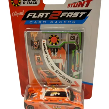 Orange 42 Flat 2 Fast Stunt Card Racer