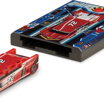 Red 72 Flat 2 Fast Stunt Card Racer